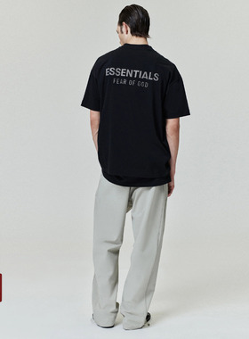 Fear Of God Essentials 25SS Drop2 LOGO拉丝烫标印花短袖T恤