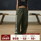 大学系列480抓绒大LOGO直筒长裤 Fear Essentials FALL24 God