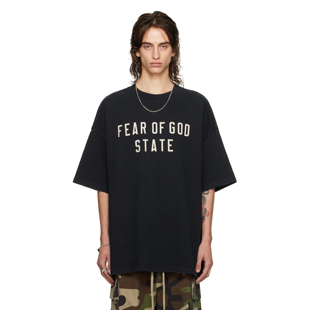 Essentials God 25春夏 LOGO字母印花短袖 Fear T恤男女同款