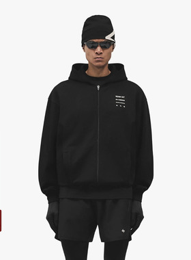 REPRESENT 247机能支线 25FW 品牌标印花拉链连帽衫