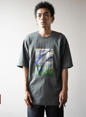 PEACEMAKER 25FW 军事风时装宽松大地艺术印花短袖T恤