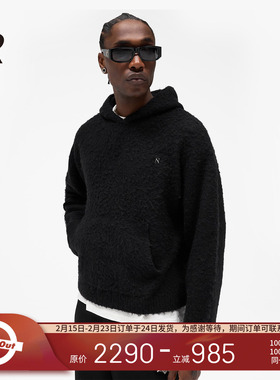 REPRESENT 25FW 7针双股重磅针织工艺暖糯肌理感羊驼毛连帽套头衫