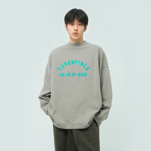 撞色弧形logo印花三色长袖 Fear Essentials God T恤