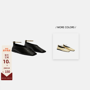 金属扣小山羊皮芭蕾鞋 JIL Ballerina 25FW SANDER