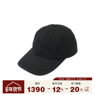 Juun.J 25FW 秋季百搭高街纯色字母刺绣设计棒球帽帽子男女同款