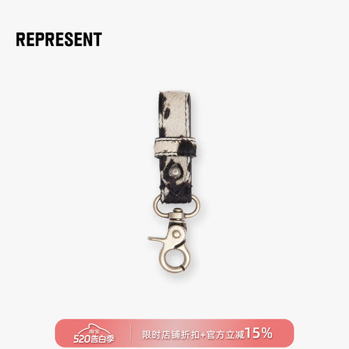 【英国街头】REPRESENT 26SS 复古金属真牛皮毛饰西部风配饰挂饰