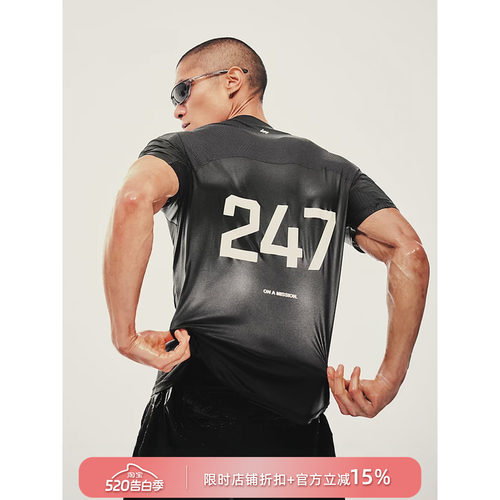【潮流运动】REPRESENT 247机能支线 26SS 轻薄速干数字短袖T恤
