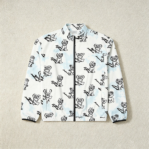 【美国品牌】MALBON × Grateful Dead 26SS轻盈纯棉复古立领夹克