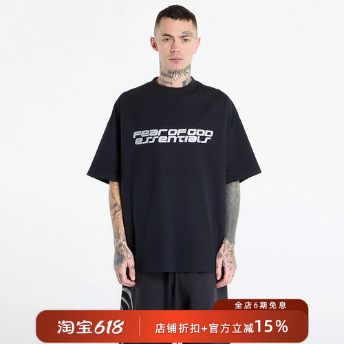 正品Fear of God Essentials 26SS 复古百搭logo印花短袖