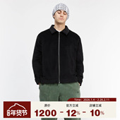 加拿大滑板品牌 Dime 25SS 双色刺绣丝绒老钱风设计拉链夹克外套