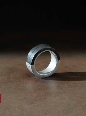 Parts of Four 做旧银饰小众设计感拼接设计黄铜镀银戒指