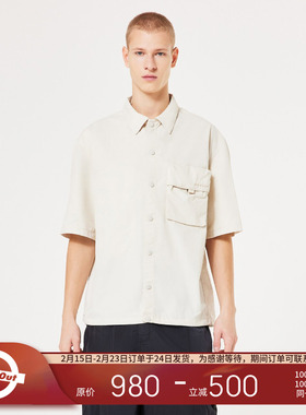 OAKLEY 25SS 春夏百搭机能风大口袋小众设计高街日常短袖衬衫衬衣