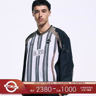 F.C.Real Bristol 25秋冬 复古运动风条纹撞色拼接 FCRB 套头夹克