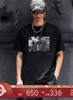 PEACEMAKER OAMC® 25秋冬 军事风时装宽松星形字母印花短袖T恤