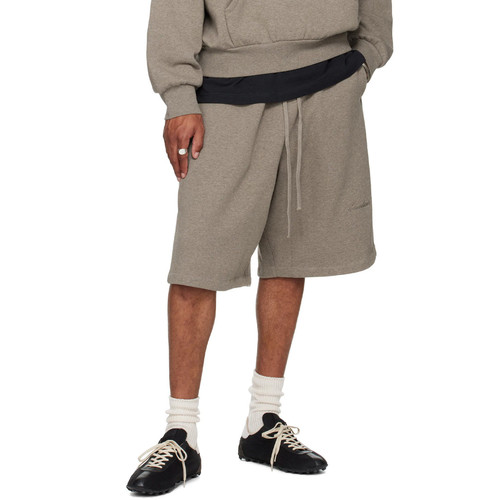 正品Fear of God Essentials 26SS 小LOGO刺绣侧滚条休闲裤短裤