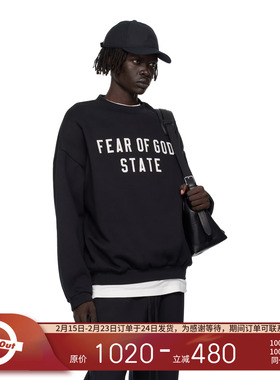 Fear Of God Essentials 25春夏 LOGO字母印花圆领卫衣男女同款