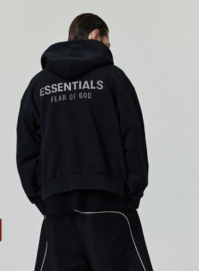 Fear of God Essentials 25SS Drop2 LOGO烫标印花连帽拉链卫衣