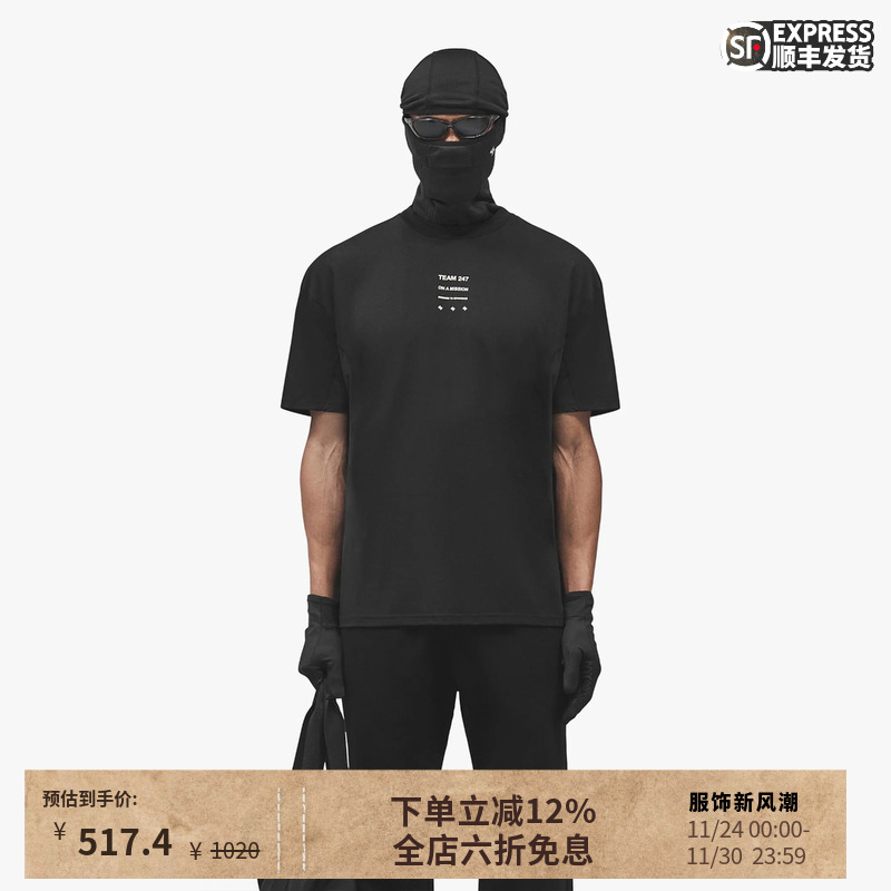 REPRESENT 247机能支线 25FW 品牌标识印花短袖T恤