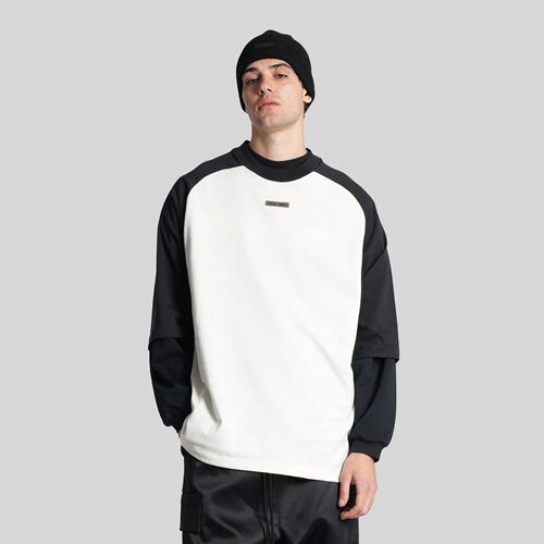 【美式街头】Fear of God Essentials 26SS复古撞色插肩袖短袖T恤