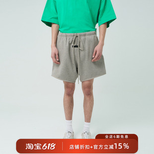正品Fear Of God Essentials Sweat Shorts 宽松抽绳休闲短裤子