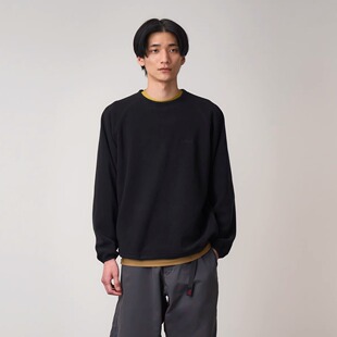 GRAMICCI 25秋冬 小野人休闲户外抓绒保暖圆领卫衣上衣 G5FU-J055