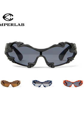 【时尚通勤】CAMPERLAB 看步 26SS 无框镜片立体波浪褶皱异形墨镜