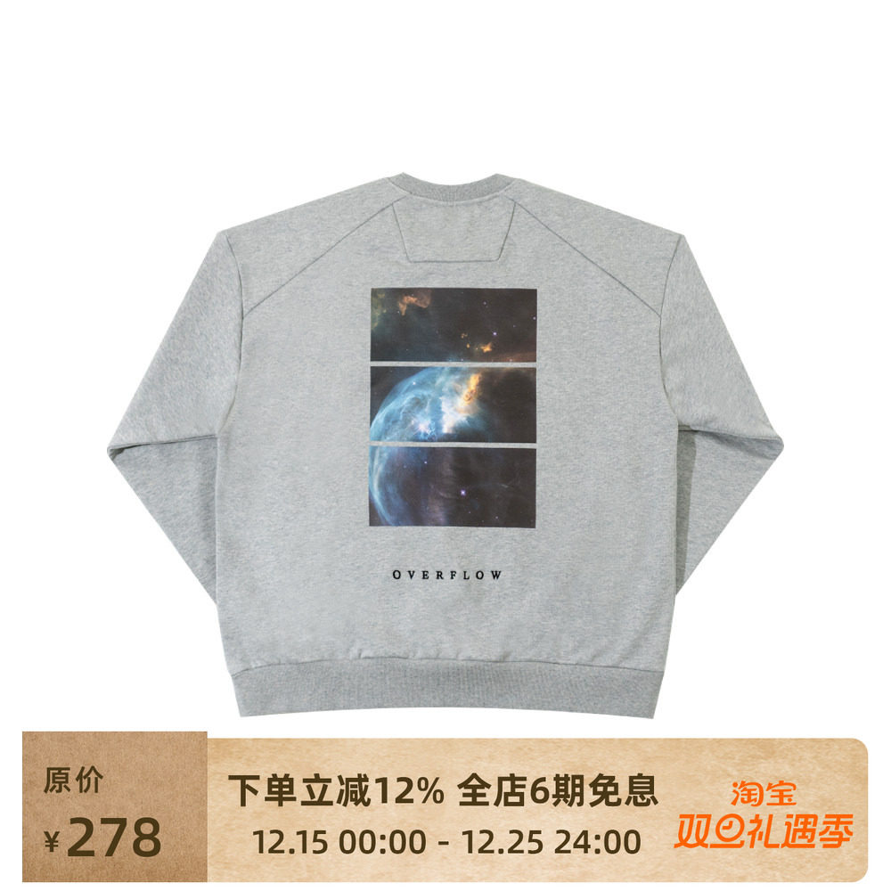 OVERFLOW休闲宽松圆领印花卫衣