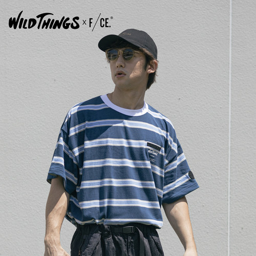 F/CE联名海军条纹短袖T恤