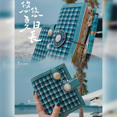 QY高定毛呢【圣托里尼】意大利牛皮雾蜡活页手帐A6789TN标准护照