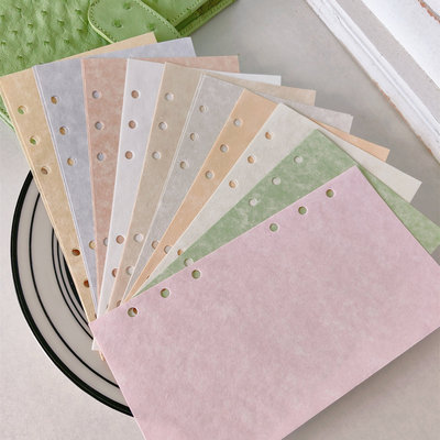 110g羊皮纸10色混装活页替芯