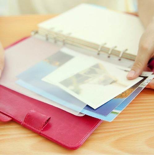 名片袋分页活页袋pvca6a5磨砂