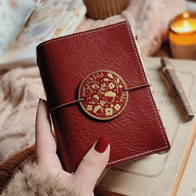 原创榛果高定意大利mbox lux活页手帐TN护照标准双环笔记本记事本