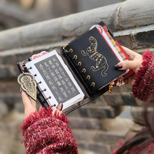 QY 大秦 虎符 真皮垫板分隔页A5A6A7奇葩M5方方子A5手工索引