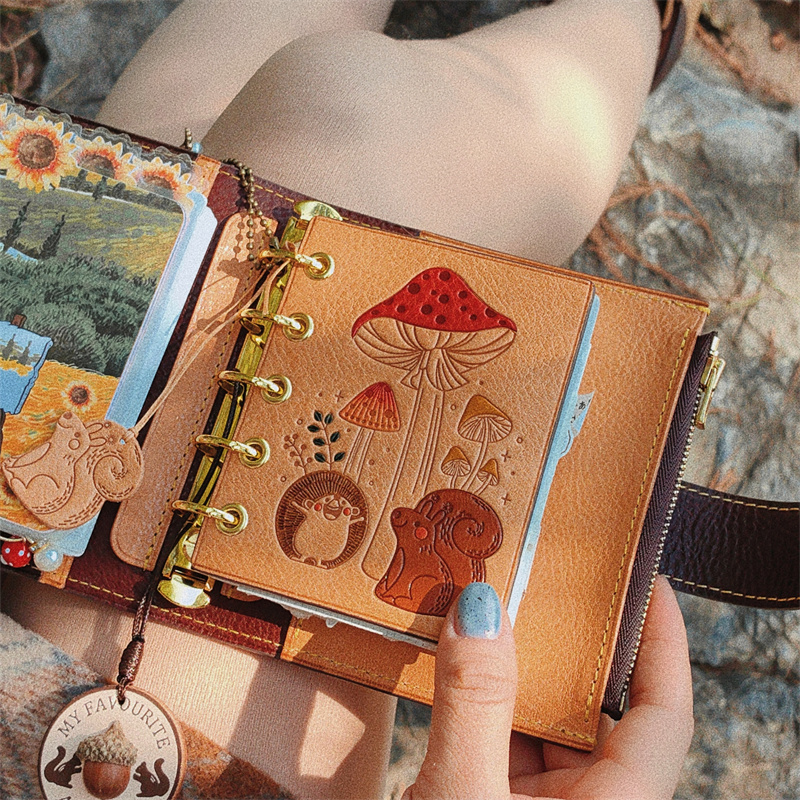 原创高定松鼠部落意大利植鞣活页