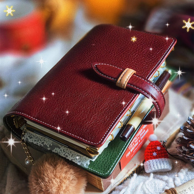 原创榛果高定意大利mbox lux活页手帐A6奇葩A7A8双环笔记本记事本