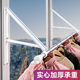 隐形晾衣架杆壁挂式 折叠免打孔室内晾晒绳窗户阳台伸缩飘窗晾衣架