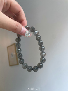 银月光天然银骨干水晶学生单圈手串幸运闺蜜纪念日礼物饰品手链女