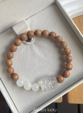 天然印度迈索尔老山檀新中式手链