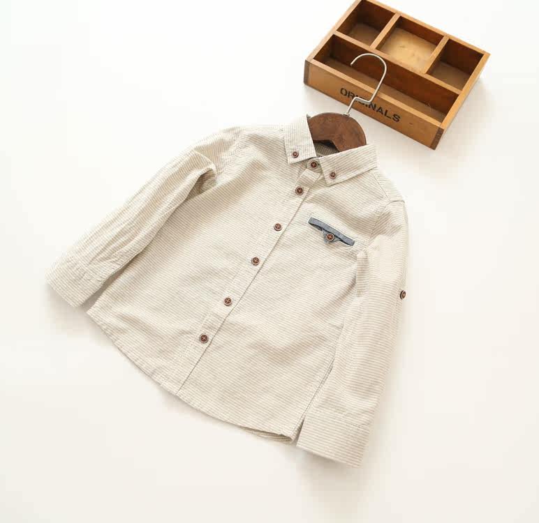 Chemise garcon à manche longue - Ref 2075613 Image 3