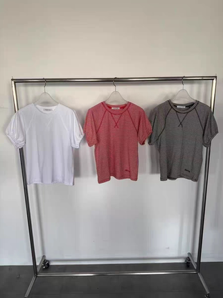 现~2025夏季新韩国东大门tempting百搭圆领条纹基础款短袖T恤