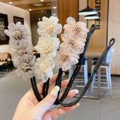 懒人丸子头盘发器头饰韩式 花朵盘发神器女 简约百搭扎发花苞头新款