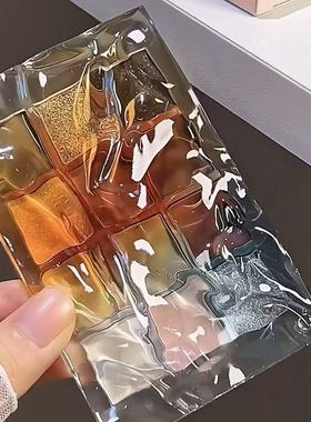 泡在水里的眼影盘! 水波纹系列蓝色紫色烟熏大地玫瑰色系哑光日常