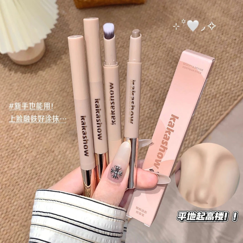 修饰肤色kakashow塑颜造影修容笔奶油质地白色鼻影阴影侧影自然90