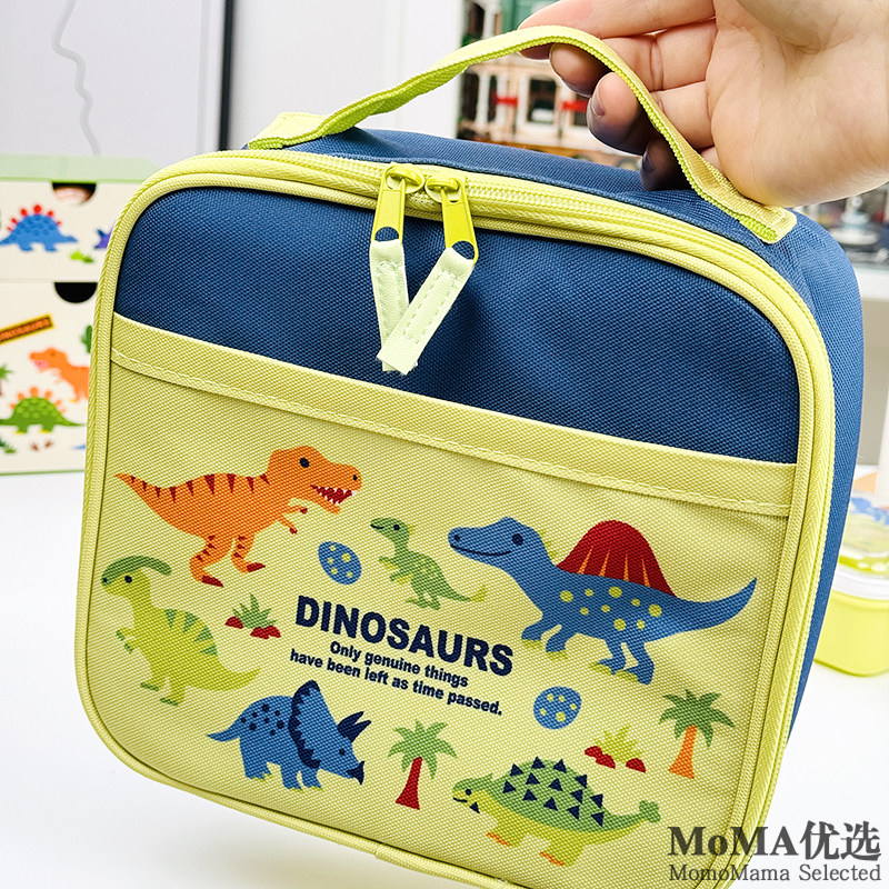 现货日本skater小恐龙卡通幼儿童郊游野便当午餐饭手提保温冷包袋,收纳整理,保温包,淘宝优惠券,粉丝福利购,淘宝优惠卷