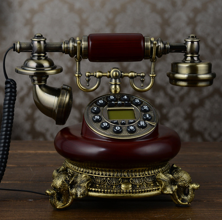 蒂雅菲无线插卡欧式仿古电话机家用固定座机复古创意美式电话机