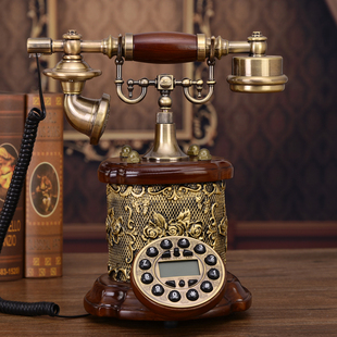 欧式 仿古电话机古董电话机美式 包邮 复古电话家用电话机座机来电