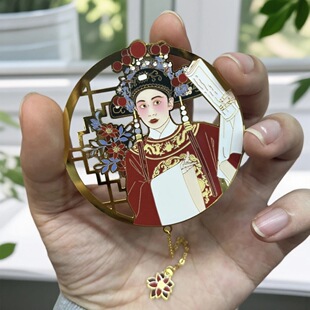 原创黄梅戏文创女驸马中状元书签磁贴安庆旅游纪念品非遗安徽戏曲