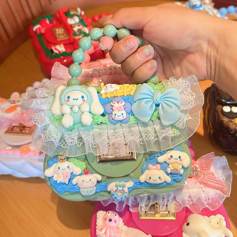 新款儿童奶油胶手提包DIY手工斜跨包材料包网红女孩可爱包包玩具