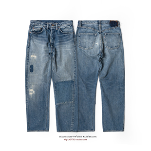 REDCLOUD 赤芸 424XXF-VW 原创手工旧化丹宁 经典直筒裤型 限定