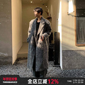 韩风夹棉中长款 白口阳 灰霾伦敦 呢子外套含羊毛休闲呢子大衣男